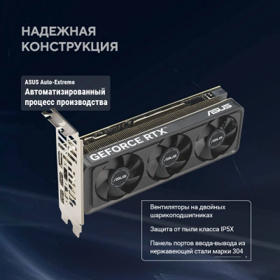 Видеокарта Asus PCI-E 5.0 RTX5060-O8G-LP-BRK NVIDIA GeForce RTX 5060 8Gb 128bit GDDR7 2550/28000 HDMIx2 DPx1 HDCP Ret low profile