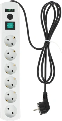 Сетевой фильтр Most RG 2м (6 розеток) белый (коробка)