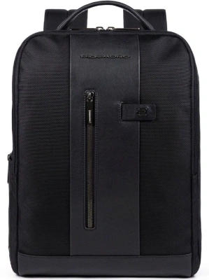 Рюкзак мужской Piquadro Brief2 CA4818BR2/N черный нейлон/натур.кожа