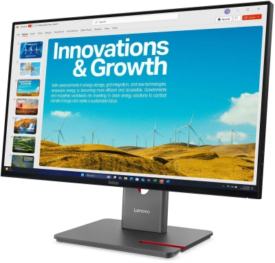 Монитор Lenovo 23.8" ThinkVision P24QD-40 черный IPS LED 4ms 16:9 HDMI матовая HAS Piv 1500:1 300cd 178гр/178гр 2560x1440 120Hz DP QHD USB
