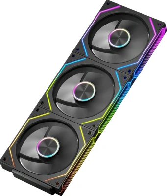 Вентилятор для корпуса PcCooler F3 X120 ARGB 120х120x25 черный 4-pin 28.4дБ (F3X120-BKAC112-GL) Ret