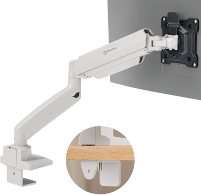 Кронштейн для мониторов Onkron G80 BW черный/белый 13"-32" макс.10кг настольный поворот и наклон верт.перемещ.