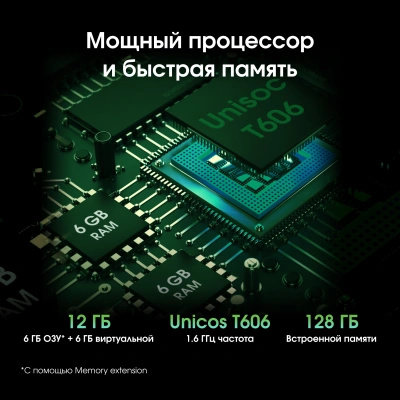 Планшет Digma Pro Pulse T606 (1.6) 8C RAM6Gb ROM128Gb 10.4" In-Cell 2000x1200 4G Android 14 темно-зеленый 13Mpix 5Mpix BT WiFi microSD 128Gb 7000mAh 500hrs