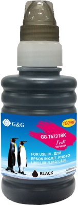 Чернила G&G GG-T6731BK черный 100мл для Epson L800, L805, L810, L850