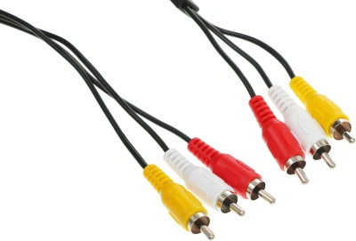 Кабель аудио-видео Ningbo 3хRCA (m)/3хRCA (m) 5м. черный (JAAC027-5)