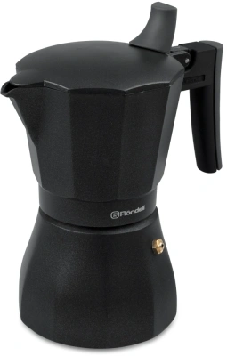 Кофеварка гейзерн. Rondell Kafferro RDA-1275 0.45л алюминий темно-серый