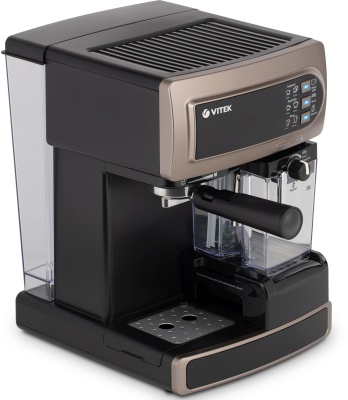 Кофеварка рожковая Vitek VT-1517 BN 1238Вт коричневый/черный