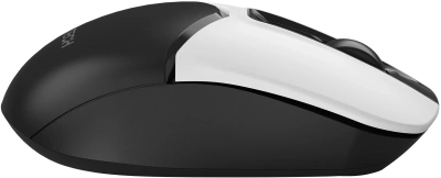 Мышь A4Tech Fstyler FG12S Panda белый/черный оптическая 1200dpi silent беспров. USB 3but