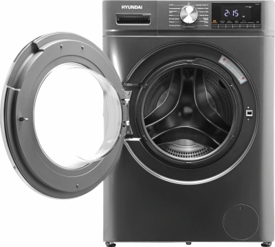 Стиральная машина Hyundai WMA8407 класс: A+++ загр.фронтальная макс.:8кг темно-серый инвертор