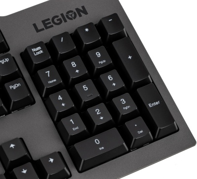 Клавиатура Lenovo K500 RGB механическая черный USB Multimedia for gamer LED (подставка для запястий) (GY40T26479) кабель 1.8м