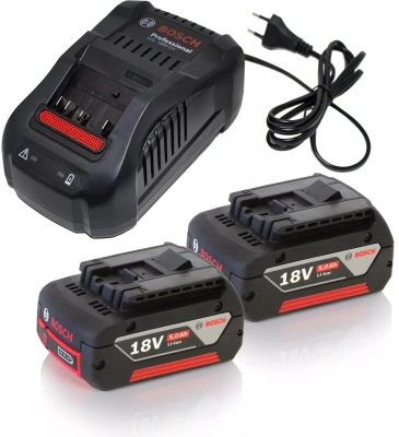 Батарея аккумуляторная Bosch GBA 18В 5Ач Li-Ion (З/У в компл.) (1600A00B8J)