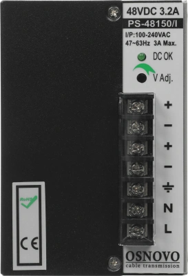 Блок питания AC/DC Osnovo PS-48150/I 45В 53В 150Вт