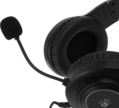 Наушники с микрофоном A4Tech Bloody G220S черный 2м мониторные USB оголовье (G220S USB/ BLACK)