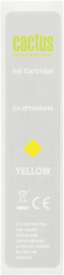Картридж струйный Cactus CS-EPT04A440 T04A4 желт.пигм. (85мл) для Epson WorkForce Pro WF-C8190, WF-C8690 с чипом