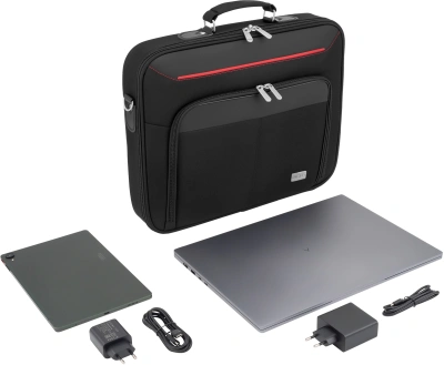 Сумка для ноутбука 15.6" Digma HC-211 черный/красный полиэстер (HC211BKR)