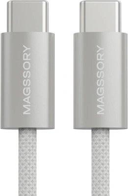 Кабель Magssory CBL002 USB Type-C (m)-USB Type-C (m) 1.5м белый коробка