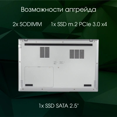 Ноутбук Digma Pro Fortis M Core i7 1355U 16Gb SSD512Gb Intel Iris Xe graphics 15.6" IPS FHD (1920x1080) Windows 11 Pro grey WiFi BT Cam 4250mAh (DN15P7-ADXW05)