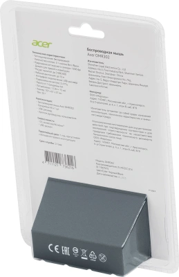Мышь Acer OMR302 черный оптическая 1200dpi беспров. USB 3but (ZL.MCECC.01X)