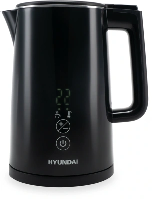 Чайник электрический Hyundai HYK-S5509 1.5л. 2200Вт черный корпус: металл/пластик