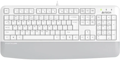 Клавиатура A4Tech Fstyler FK20 белый USB Multimedia (подставка для запястий) (FK20) кабель 1.5м