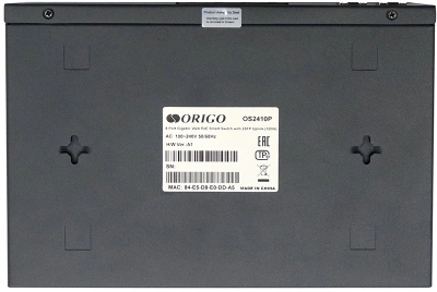 Коммутатор Origo OS2410P/120W OS2410P/120W/A1A (L2) 8x1Гбит/с 2SFP 120W настраиваемый