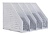 Лоток вертикальный Deli 78996LT-GREY 4отд. складной A4 332x256x243мм серый пластик