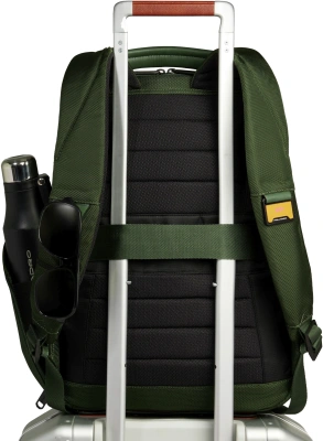 Рюкзак мужской Piquadro Lyss CA6928S143BM/VE зеленый тимьяновый полиэстер/натур.кожа