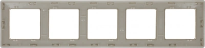 Рамка Legrand Valena Life 754045 накладная 5x горизонтальный монтаж поликарбонат слоновая кость