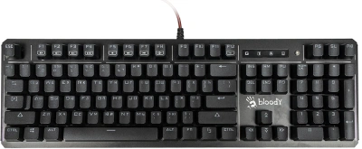 Клавиатура A4Tech B975 механическая черный USB Multimedia for gamer LED (подставка для запястий) кабель 1.8м