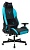 Кресло игровое Knight Neon черный/голубой соты экокожа с подголов. крестов. металл