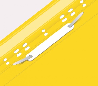 Папка-скоросшиватель Бюрократ PS-P20YEL A4 прозрач.верх.лист боков.перф. пластик желтый 0.12/0.16