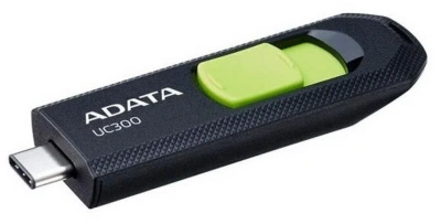 Флеш Диск A-Data 32Gb Type-C UC300 ACHO-UC300-32G-RBK/GN USB3.2 черный/зеленый