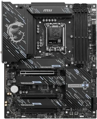 Материнская плата MSI Z890 GAMING PLUS WIFI6E Soc-1851 Intel Z890 4xDDR5 ATX AC`97 8ch(7.1) 5Gigabit RAID+HDMI+DP