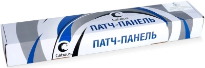 Патч-панель Cabeus PL-24-CAT.5E-SH-DUAL 19" 1U 24xRJ45 кат.5E FTP