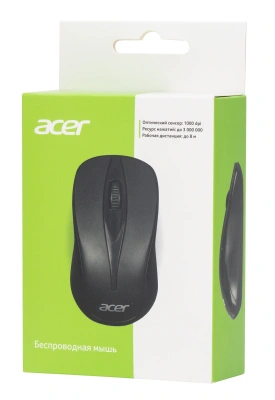 Мышь Acer OMR131 черный оптическая 1000dpi беспров. USB для ноутбука 3but (ZL.MCEEE.01E)
