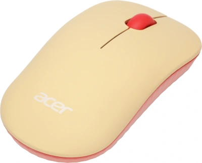 Мышь Acer OMR205 розовый/бежевый оптическая 1200dpi беспров. USB для ноутбука 3but (ZL.MCEEE.02L)