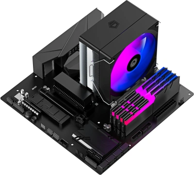 Устройство охлаждения(кулер) ID-Cooling SE-214-XT V2 RGB Soc-AM5/AM4/1200/1700/1851 серебристый/черный 4-pin 16-27.2dB Al+Cu 200W 550gr Ret