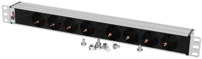 Блок распределения питания Rem IP20 R-32-8S-I-440-K гор.размещ. 8xSchuko базовые 32A клеммная колодка