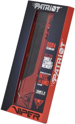 Память DDR4 8GB 3200MHz Patriot PVE248G320C8 Viper Elite II RTL Gaming PC4-25600 CL18 DIMM UDIMM 288-pin 1.35В с радиатором Ret