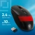 Мышь Оклик 310MW черный/красный оптическая 3200dpi беспров. USB для ноутбука 4but (1869093)