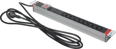 Блок распределения питания Rem R-16-9C13-V-440-3 гор.размещ. 9xC13 базовые 16A Schuko 3м