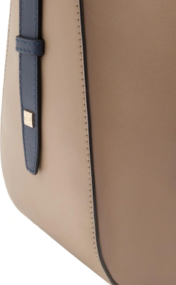 Деловая сумка тоут женская Piquadro Circle BD7136W92/TOBLU с отделением для ноутбука 14" бежевая/голубая натур.кожа