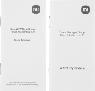 Сетевое зар./устр. Xiaomi 67W HyperCharge Power Adapter 67W 3.25A (PD) USB универсальное белый (BHR07SKEU)