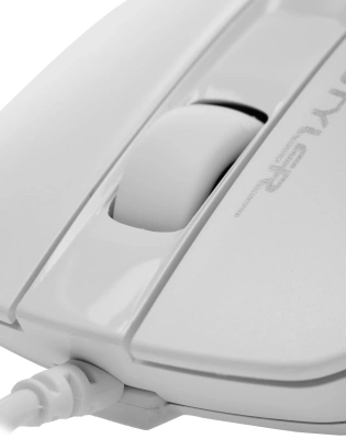 Мышь A4Tech Fstyler FM12S белый оптическая 1200dpi silent USB 3but (FM12S WHITE)