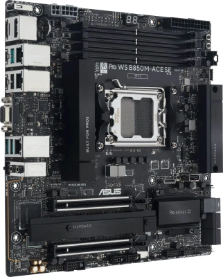 Материнская плата Asus PRO WS B850M-ACE SE Socket AM5 AMD B850 mATX AC`97 8ch(7.1) 1x10G/1х2,5G/1xGigabit RAID+VGA+HDMI+DP