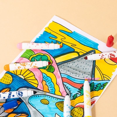 Фломастеры Deli EC168-8 Super Wings конический пиш. наконечник