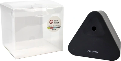 Точилка для карандашей механическая Kw-Trio 031GA-BLK 1 отверстие пластик черный