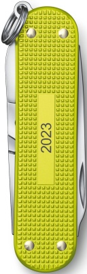 Нож перочинный Victorinox Classic SD Alox (0.6221.L23) 58мм 5функц. желтый подар.коробка
