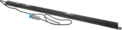 Блок распределения питания Lanmaster TWT-PDVMT1-6X36-32A верт.размещ. 6xC19 36xC13 с мониторингом 32A IEC 309 3м