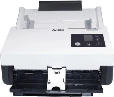 Сканер протяжный Avision AD345GN (000-1011-02G) A4 белый/черный